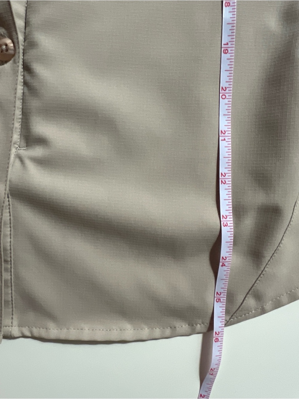 REI Hiking Travel Shirt S Beige Vented Roll Tab Sleeve Outdoor Top - Picture 15 of 16
